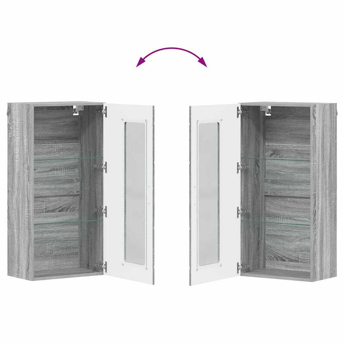 Dulap din Lemn Gri Sonoma 50 x 29 x 100 cm Lemn compozit - WALTI WALTI