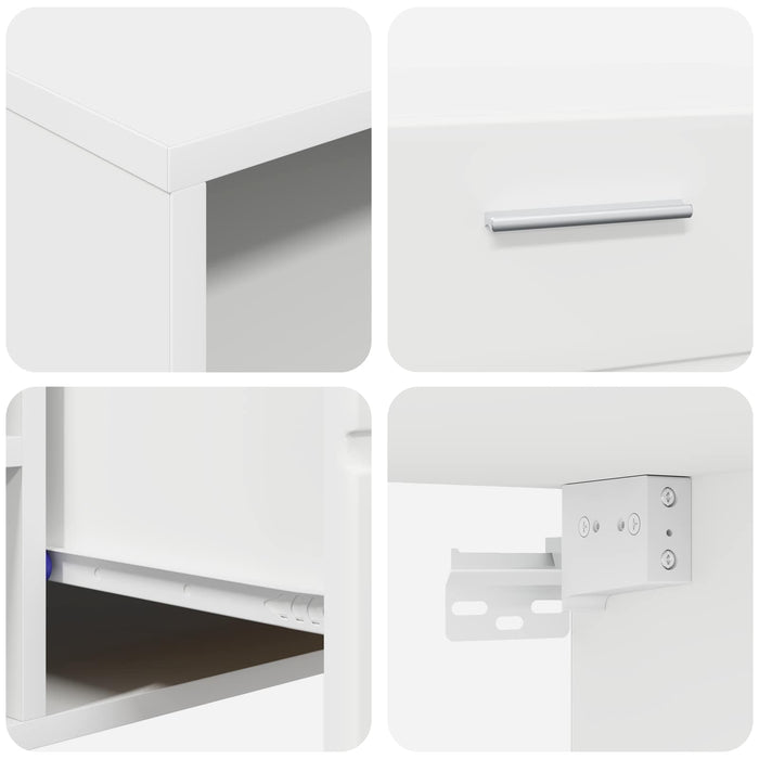 Dulap din Lemn cu sertar Alb 150 x 39 x 30 cm Lemn compozit WALTI