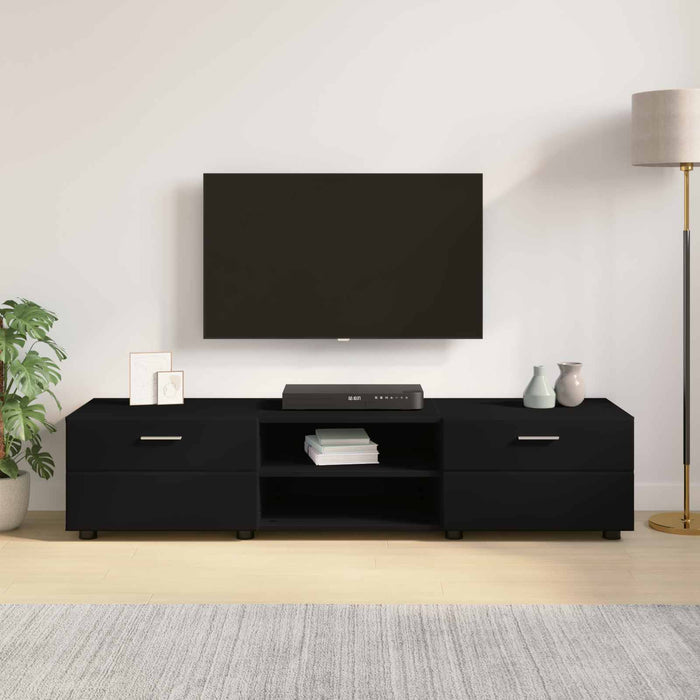 Dulap din Lemn cu sertar Negru 150 x 39 x 30 cm Lemn compozit WALTI