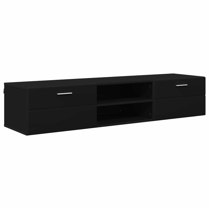 Dulap din Lemn cu sertar Negru 150 x 39 x 30 cm Lemn compozit WALTI