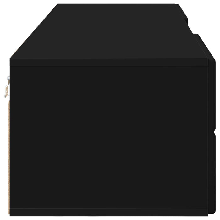 Dulap din Lemn cu sertar Negru 150 x 39 x 30 cm Lemn compozit WALTI
