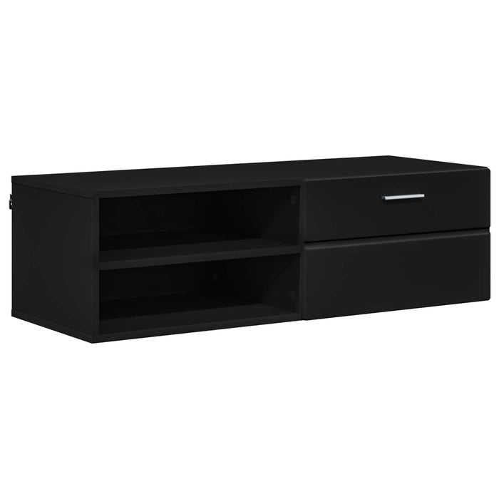 Dulap din Lemn cu sertar Negru 100,5 x 39 x 30 cm Lemn compozit WALTI