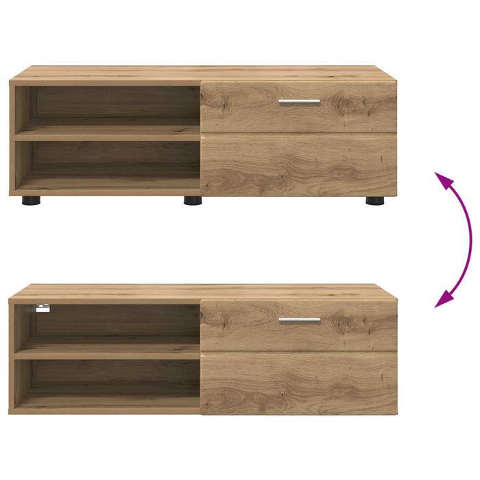 Dulap din Lemn cu sertar Stejar Artizanal 100,5 x 39 x 30 cm WALTI