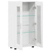 Bufet cu raft cu ușă Alb 55,5 x 29 x 103 cm Lemn compozit - WALTI WALTI