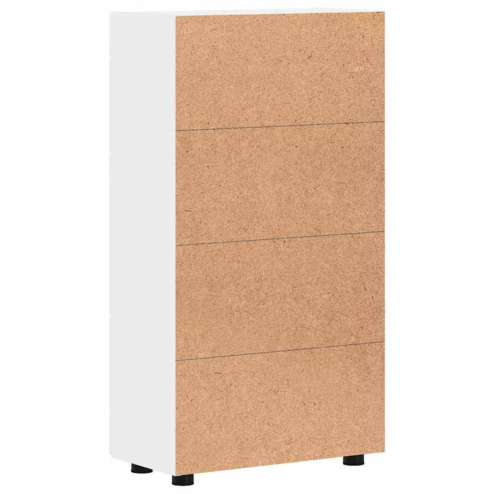 Bufet cu raft cu ușă Alb 55,5 x 29 x 103 cm Lemn compozit - WALTI WALTI