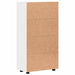 Bufet cu raft cu ușă Alb 55,5 x 29 x 103 cm Lemn compozit - WALTI WALTI