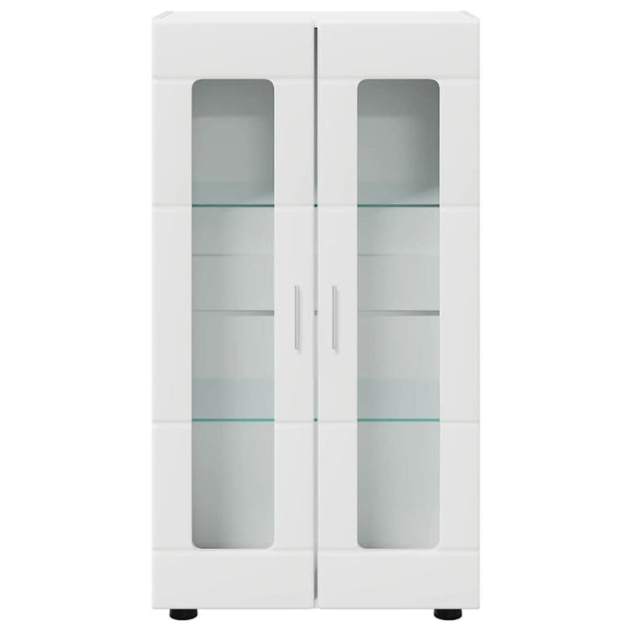 Bufet cu raft cu ușă Alb 55,5 x 29 x 103 cm Lemn compozit - WALTI WALTI