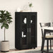Bufet cu raft cu ușă Negru 55,5 x 29 x 103 cm Lemn compozit - WALTI WALTI