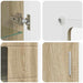 Bufet cu raft Stejar Sonoma 55,5 x 29 x 103 cm Lemn compozit - WALTI WALTI