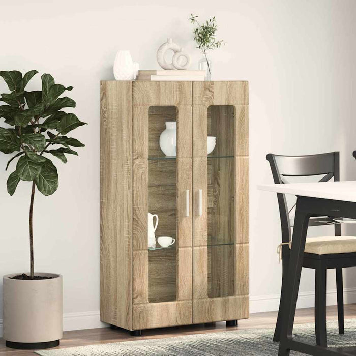 Bufet cu raft Stejar Sonoma 55,5 x 29 x 103 cm Lemn compozit - WALTI WALTI