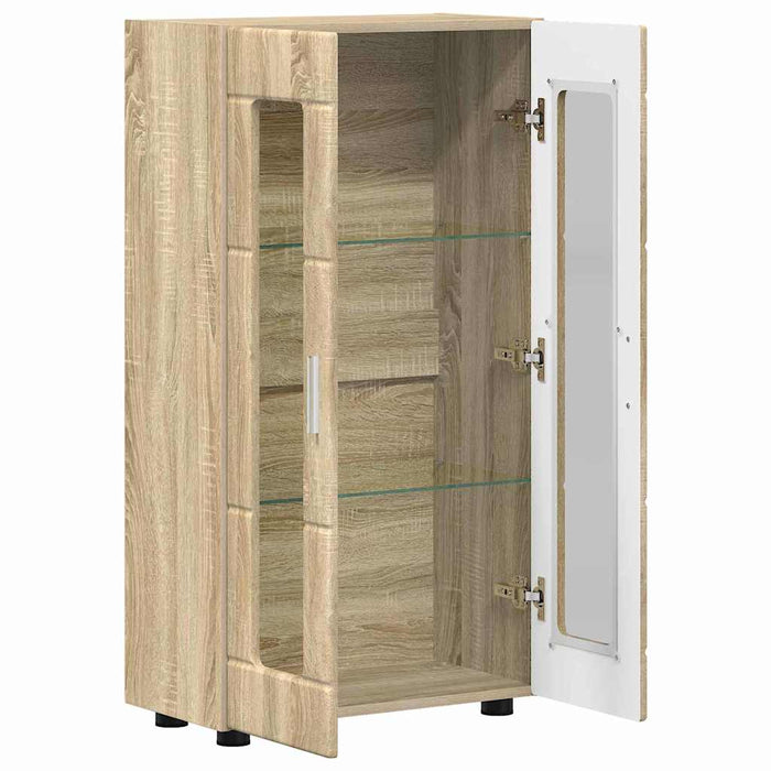 Bufet cu raft Stejar Sonoma 55,5 x 29 x 103 cm Lemn compozit - WALTI WALTI