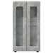 Bufet cu raft Gri din beton 55,5 x 29 x 103 cm Lemn compozit - WALTI WALTI