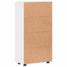 Bufet cu raft Alb lucios 55,5 x 29 x 103 cm Lemn compozit - WALTI WALTI