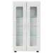 Bufet cu raft Alb lucios 55,5 x 29 x 103 cm Lemn compozit - WALTI WALTI