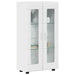 Bufet cu raft Alb lucios 55,5 x 29 x 103 cm Lemn compozit - WALTI WALTI
