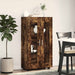 Bufet cu raft Stejar fumuriu 55,5 x 29 x 103 cm Lemn compozit - WALTI WALTI