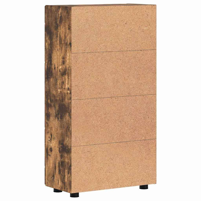 Bufet cu raft Stejar fumuriu 55,5 x 29 x 103 cm Lemn compozit - WALTI WALTI