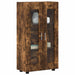 Bufet cu raft Stejar fumuriu 55,5 x 29 x 103 cm Lemn compozit - WALTI WALTI