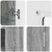 Bufet cu raft Gri Sonoma 55,5 x 29 x 103 cm Lemn compozit - WALTI WALTI