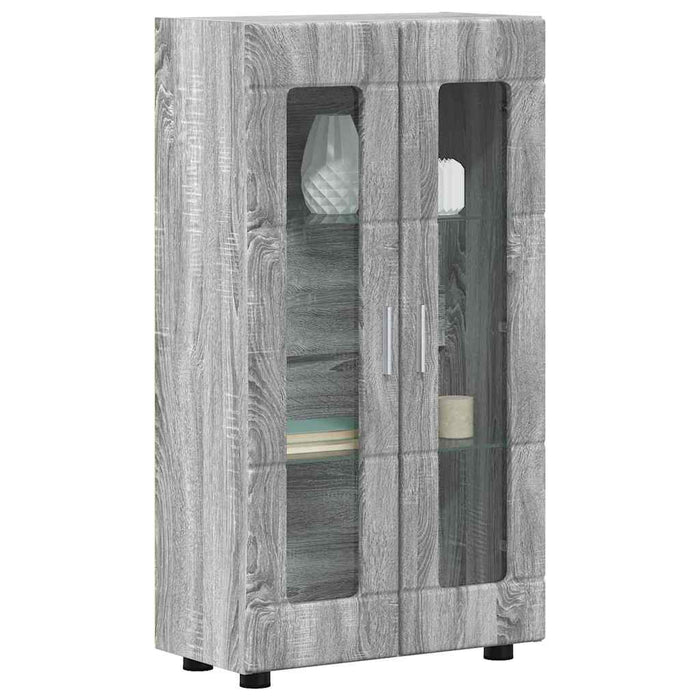 Bufet cu raft Gri Sonoma 55,5 x 29 x 103 cm Lemn compozit - WALTI WALTI