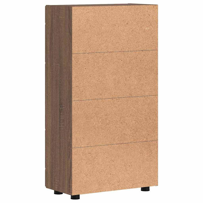 Bufet cu raft Stejar închis 55,5 x 29 x 103 cm Lemn compozit - WALTI WALTI