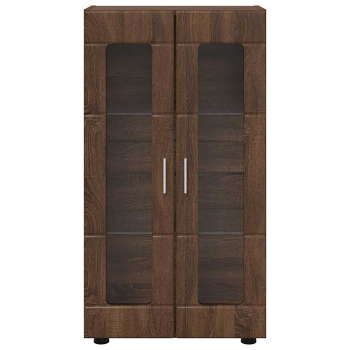 Bufet cu raft Stejar închis 55,5 x 29 x 103 cm Lemn compozit - WALTI WALTI