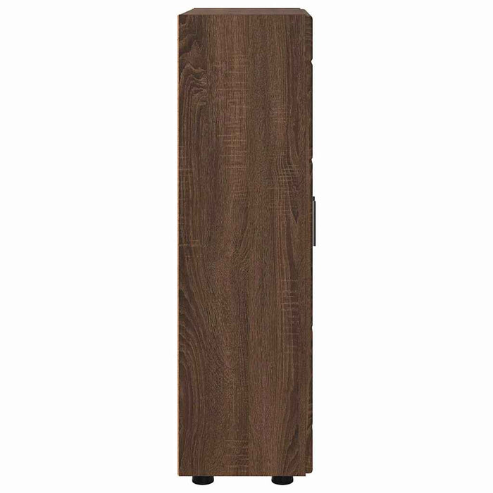 Bufet cu raft Stejar închis 55,5 x 29 x 103 cm Lemn compozit - WALTI WALTI