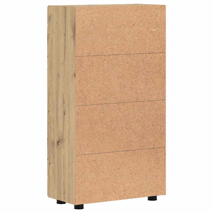 Bufet cu raft Stejar Artizanal 55,5 x 29 x 103 cm Lemn compozit - WALTI WALTI