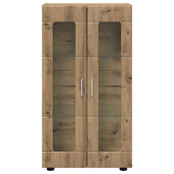 Bufet cu raft Stejar Artizanal 55,5 x 29 x 103 cm Lemn compozit - WALTI WALTI