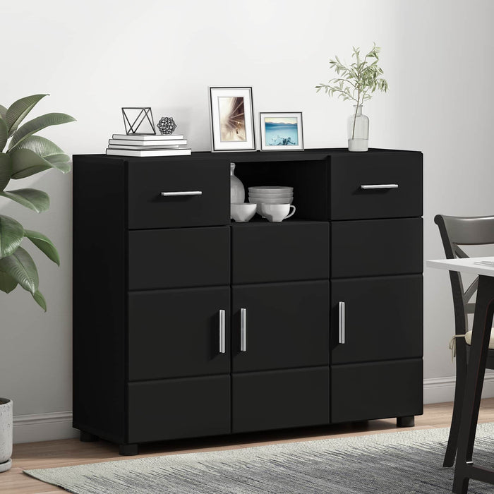 Dulap din Lemn Negru 88,5 x 30,5 x 73 cm Lemn compozit WALTI