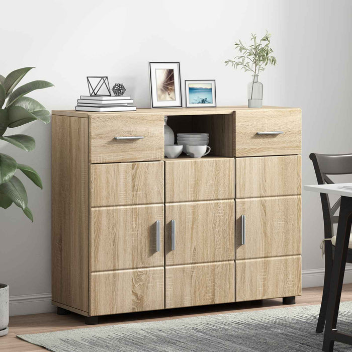 Dulap din Lemn Stejar Sonoma 88,5 x 30,5 x 73 cm Lemn compozit WALTI