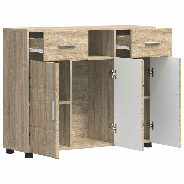 Dulap din Lemn Stejar Sonoma 88,5 x 30,5 x 73 cm Lemn compozit WALTI