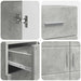 Dulap din Lemn Gri din beton 88,5 x 30,5 x 73 cm Lemn compozit - WALTI WALTI