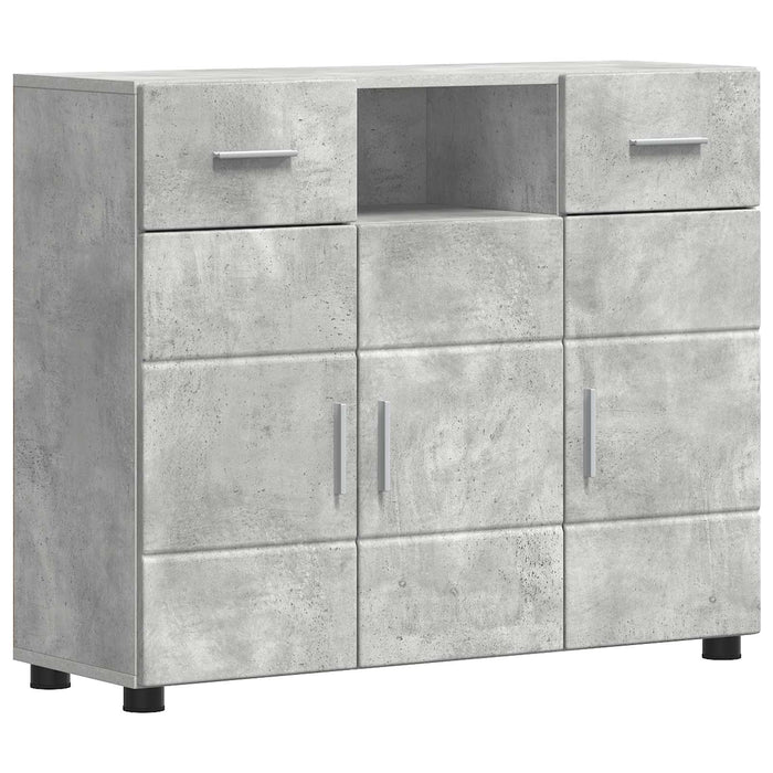 Dulap din Lemn Gri din beton 88,5 x 30,5 x 73 cm Lemn compozit - WALTI WALTI