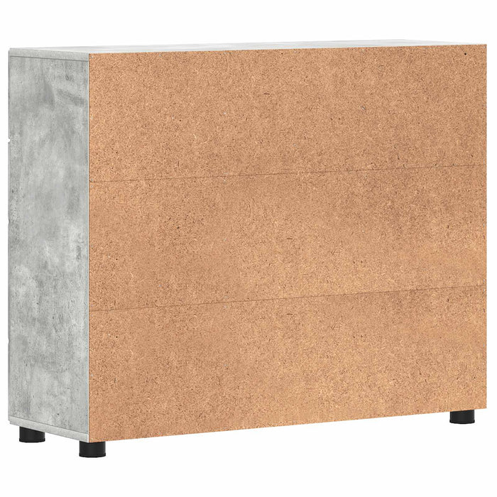 Dulap din Lemn Gri din beton 88,5 x 30,5 x 73 cm Lemn compozit - WALTI WALTI