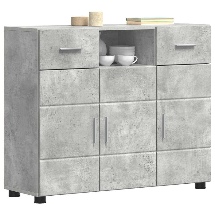 Dulap din Lemn Gri din beton 88,5 x 30,5 x 73 cm Lemn compozit - WALTI WALTI