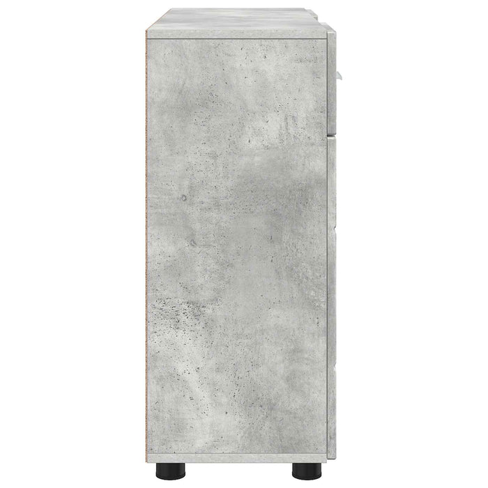 Dulap din Lemn Gri din beton 88,5 x 30,5 x 73 cm Lemn compozit - WALTI WALTI
