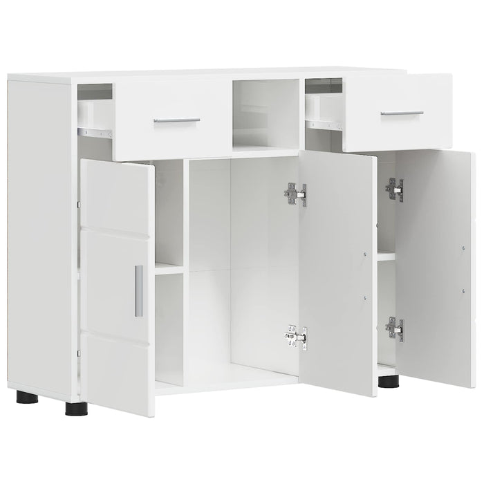 Dulap din Lemn Alb lucios 88,5 x 30,5 x 73 cm Lemn compozit WALTI