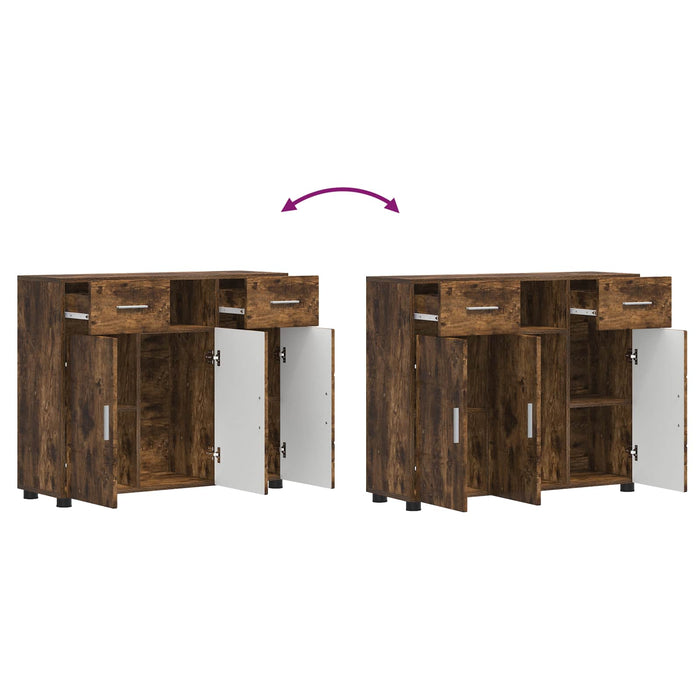 Dulap din Lemn Stejar fumuriu 88,5 x 30,5 x 73 cm Lemn compozit WALTI