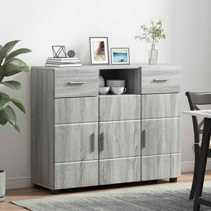 Dulap din Lemn Gri Sonoma 88,5 x 30,5 x 73 cm Lemn compozit WALTI