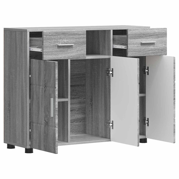 Dulap din Lemn Gri Sonoma 88,5 x 30,5 x 73 cm Lemn compozit WALTI
