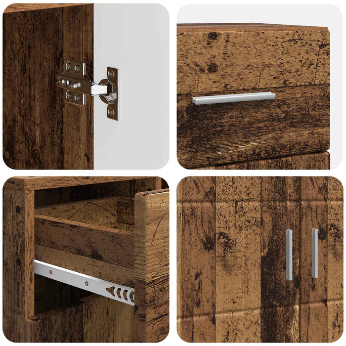Dulap din Lemn Lemn vechi 88,5 x 30,5 x 73 cm Lemn compozit WALTI