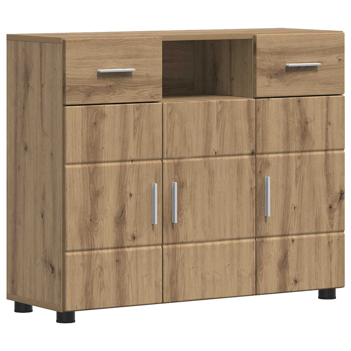 Dulap din Lemn cu sertar Stejar Artizanal 88,5 x 30,5 x 73 cm WALTI