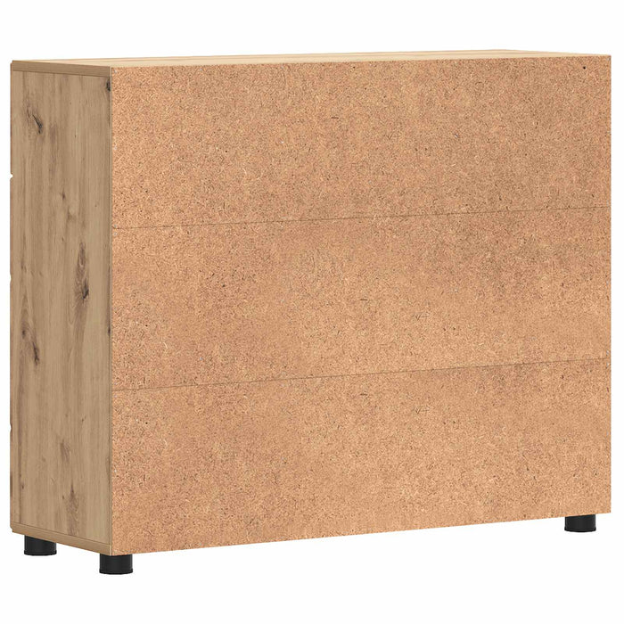 Dulap din Lemn cu sertar Stejar Artizanal 88,5 x 30,5 x 73 cm WALTI