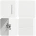 Bufet cu raft cu ușă Alb 88,5 x 30,5 x 55,5 cm Lemn compozit - WALTI WALTI