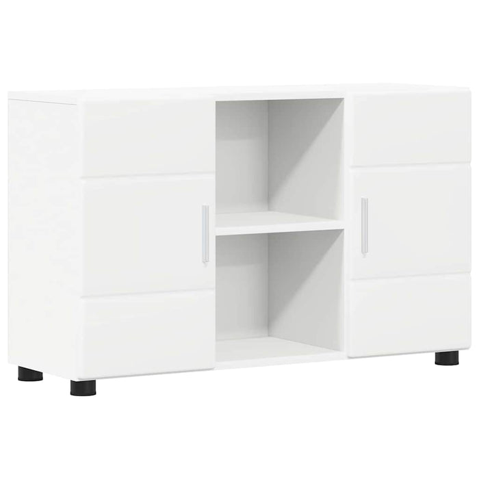 Bufet cu raft cu ușă Alb 88,5 x 30,5 x 55,5 cm Lemn compozit - WALTI WALTI