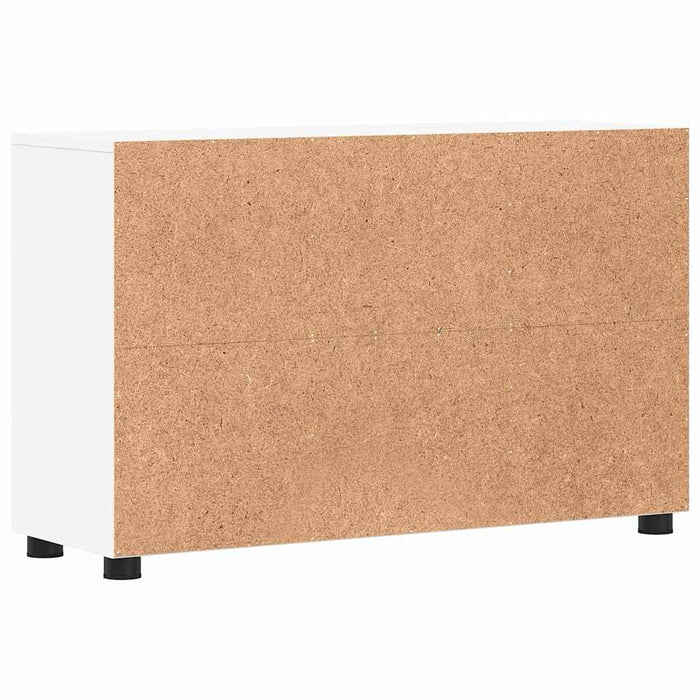 Bufet cu raft cu ușă Alb 88,5 x 30,5 x 55,5 cm Lemn compozit - WALTI WALTI