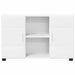 Bufet cu raft cu ușă Alb 88,5 x 30,5 x 55,5 cm Lemn compozit - WALTI WALTI
