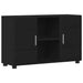Bufet cu raft cu ușă Negru 88,5 x 30,5 x 55,5 cm Lemn compozit - WALTI WALTI