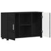 Bufet cu raft cu ușă Negru 88,5 x 30,5 x 55,5 cm Lemn compozit - WALTI WALTI